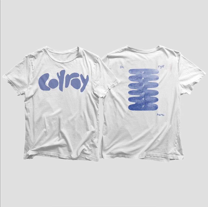 Event Merch White Coy Roy “Back Bone” T-shirt