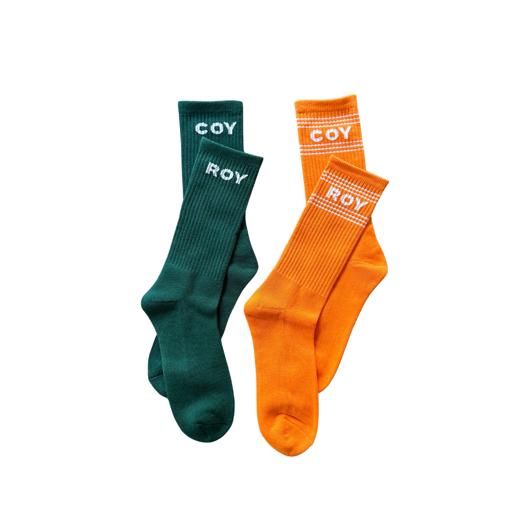 Coy Roy Rocks "Orange" Socks